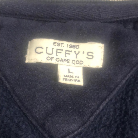 Cuffys zipper sweatshirt blue and white - Picture 2 of 2